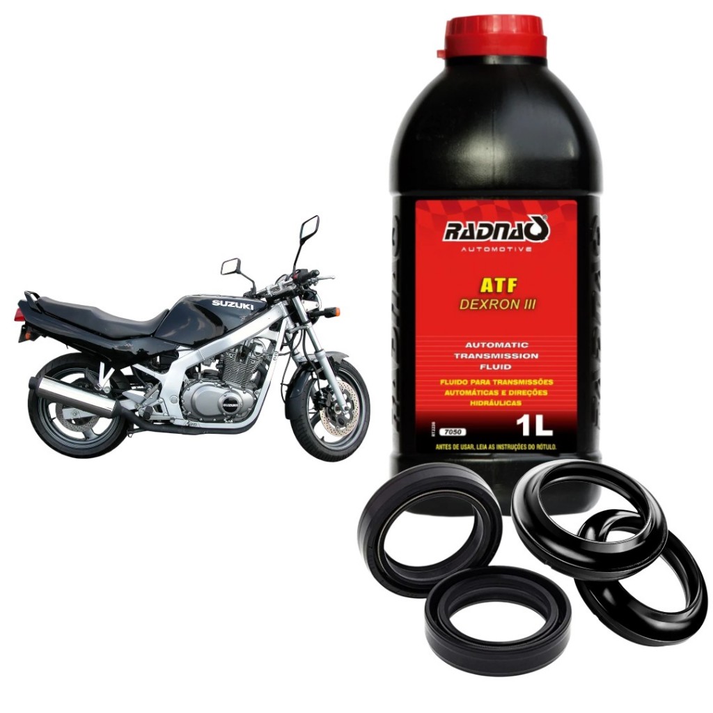 Retentor Bengala + Guarda Pó + Óleo Atf Suzuki Gs500 93/09