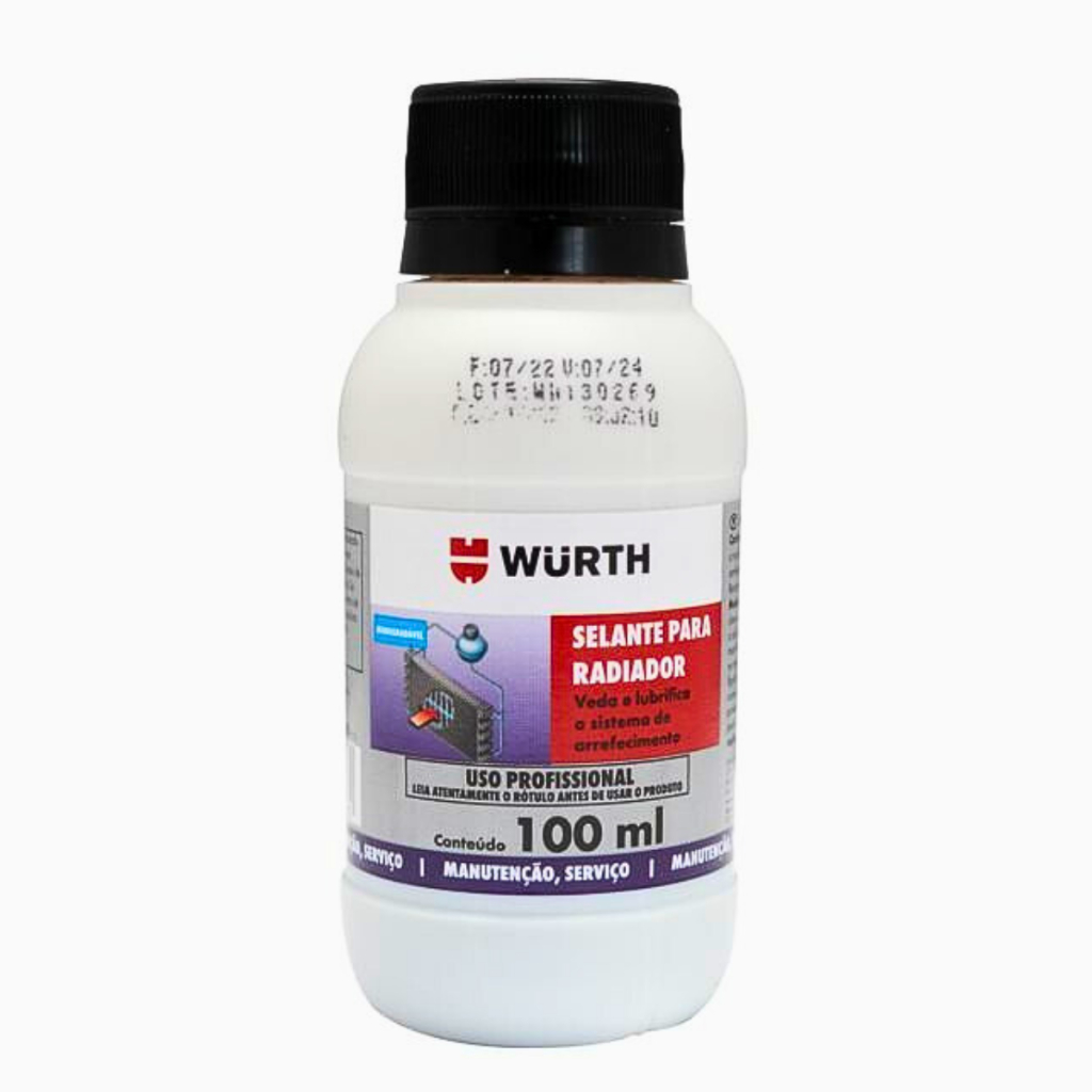 Selante para Radiador Biodegradável Veda Tapa Furo Wurth 100ml