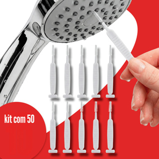 Kit Escova Desentope Chuveiro Mini Limpador Celular Multifuncional Mini Escova De Limpeza Limpa Furo De Chuveiro em Oferta na Shopee