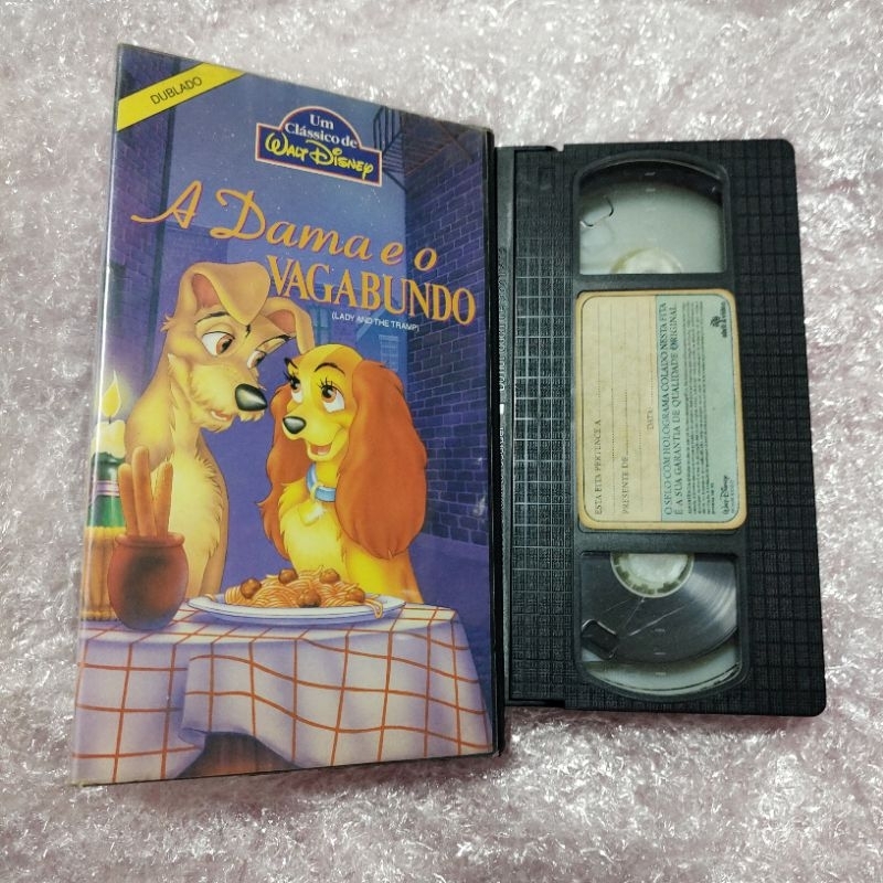 VHS A Dama e o vagabundo - Disney (Dublagem Clássica)