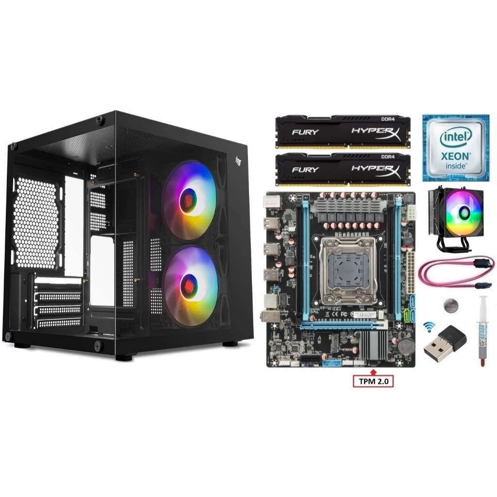 Kit Gamer X99 Xeon E5 2660 v3/ 8GB-16GB DDR4/ Cooler + Gabinete