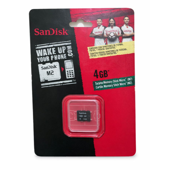 Cartão De Memória SanDisk Memory Stick Micro (M2) De 4GB