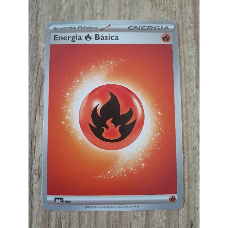 Carta Pokemon Treinador Energia Fogo Original SP