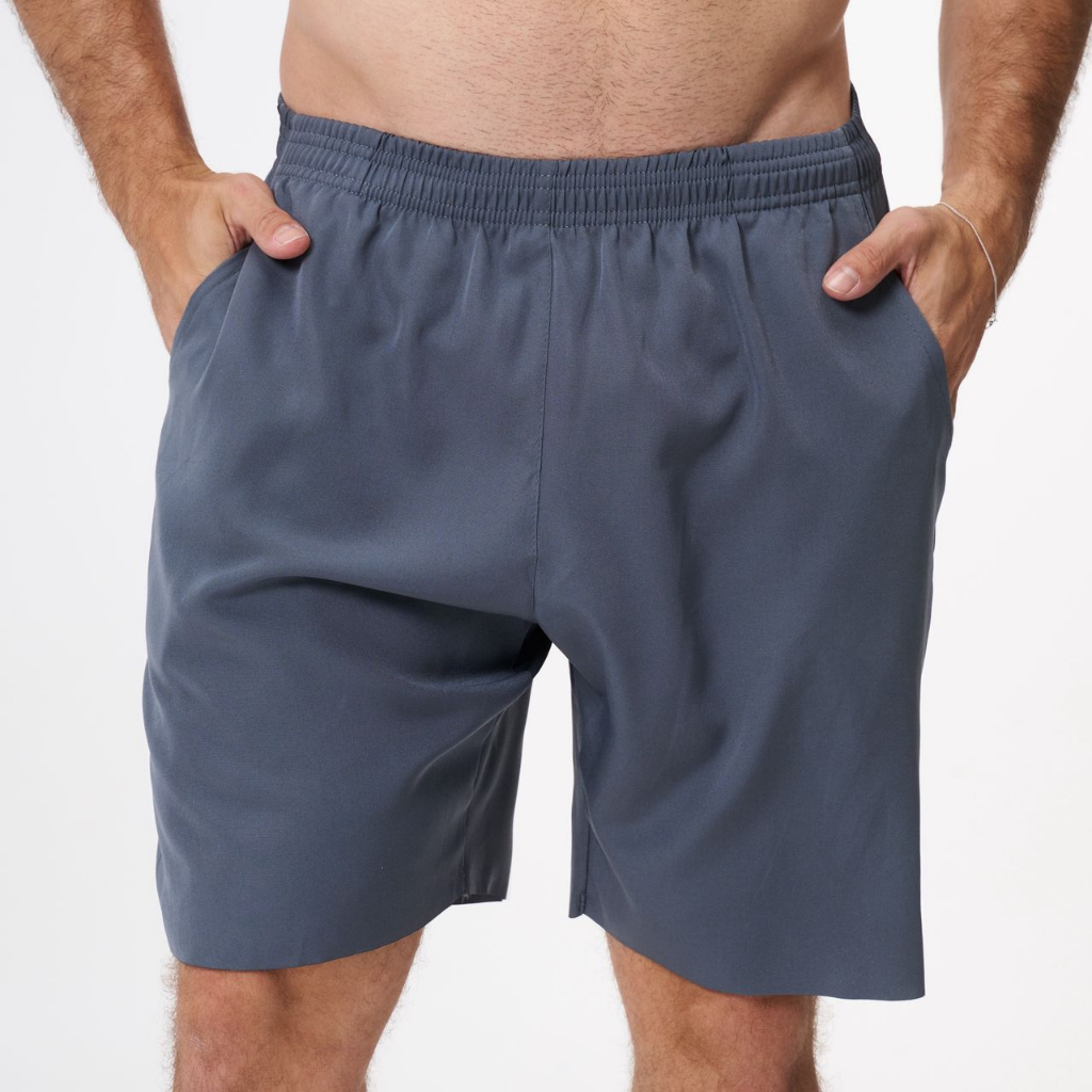 Short Tactel Masculino Poliéster Leve Secagem Rápida Confortável Elástico bolso Esporte Treino Praia