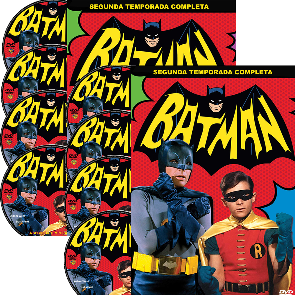 DVD - Série Batman e Robin SEGUNDA Temporada Serie Clássica Adam West seriados antigos 1968