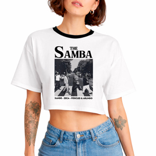 Cropped Oversized Algodão The Samba Xande Zeca Pericles & Arlindo em Oferta na Shopee