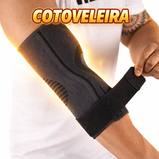Órtese / Cotoveleira para Cotovelo Fisiovital | Compressão Ajustável Ortopédica Dor e Epicondilite em Oferta na Shopee