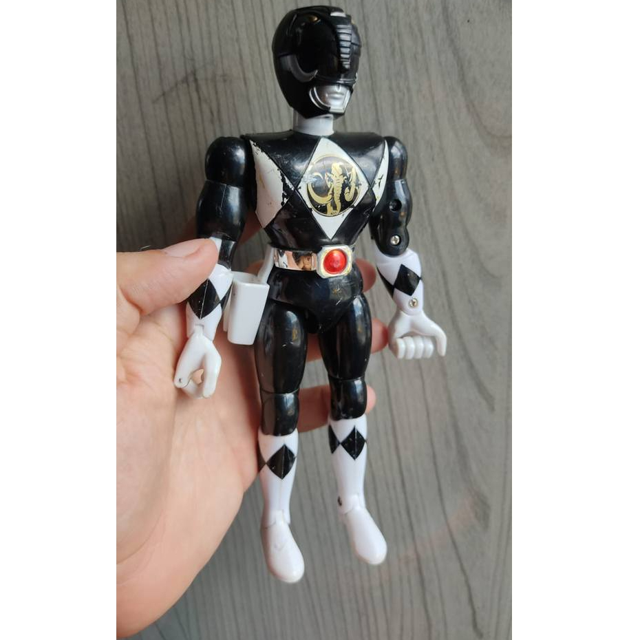 Boneco power ranger preto bandai anos 90. Importado