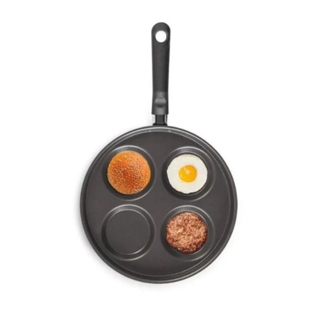 Frigideira 4 Ovos Brinox Ø26cm 1,3L Vermelho Garlic