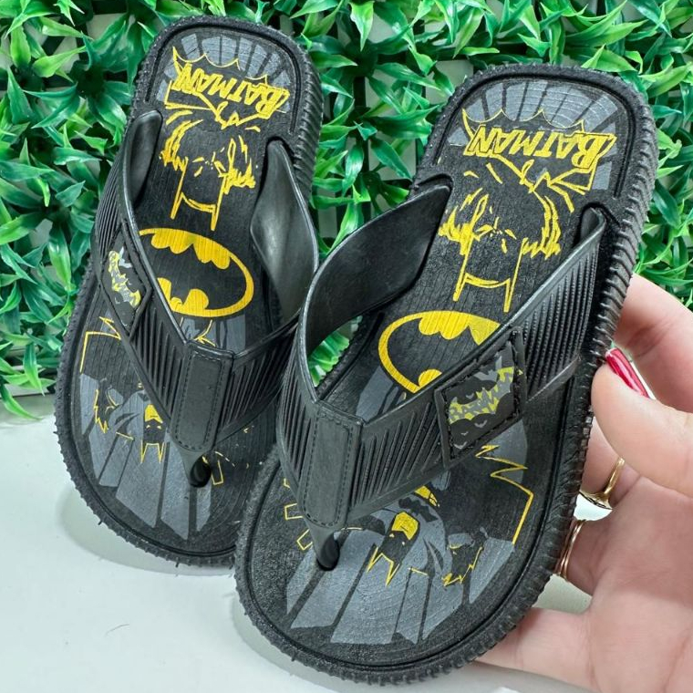 Chinelo De Dedo Infantil Juvenil Masculino Super Heróis Meninos
