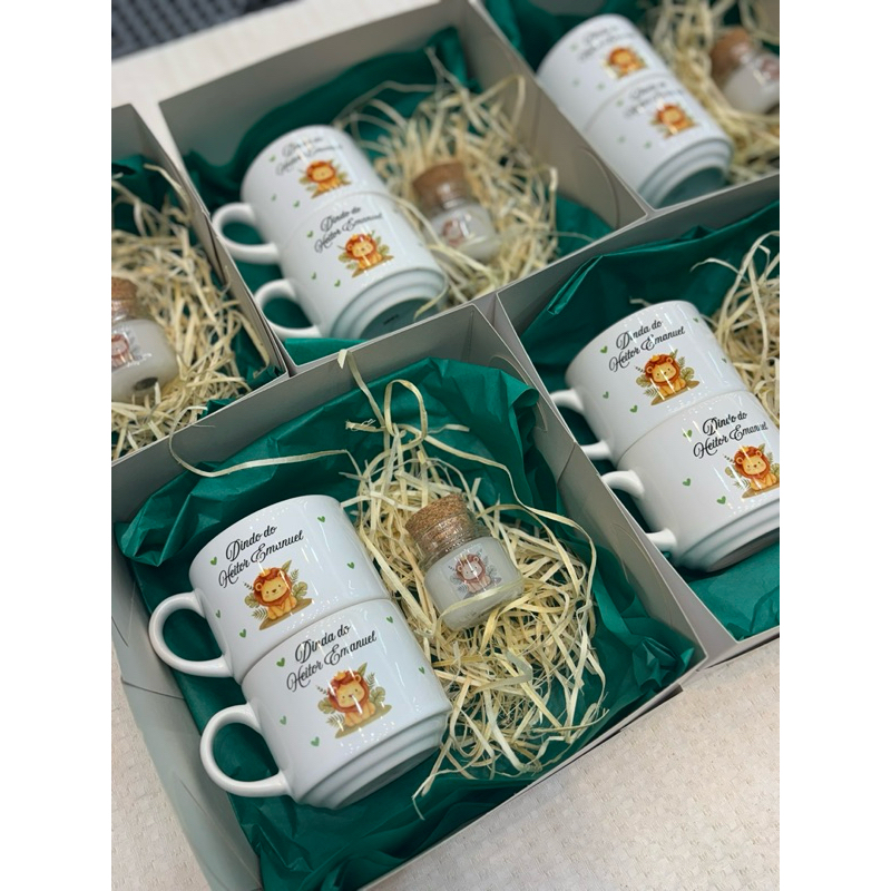 Caixa Convite Padrinho e Madrinha Personalizada Casal | Chá Revelação | Chá de Bebê | Presente para Padrinhos.