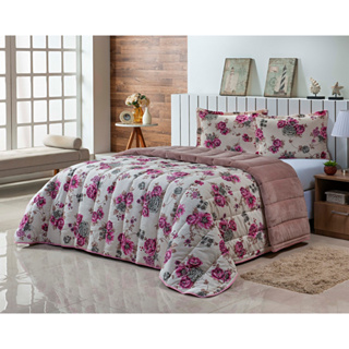 Edredom Coberdrom Queen 2,20m x 2,40m Estampado Exclusivo em Oferta na Shopee