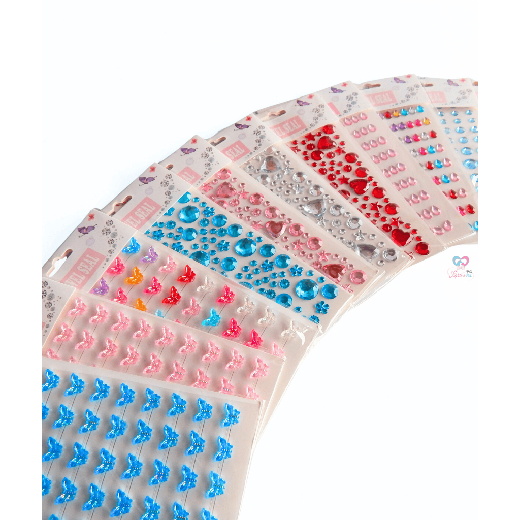 Cartelas pequena de brilhos para pets e artesanatos