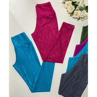 Calça Texturizada Lisa Feminina - Legging, Confortável | Fitness, Academia, Dia a Dia | Roupas para Treino | M G