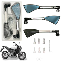 Retrovisor Esportivo Prata Lente Anti Reflexo Convexo Stallion