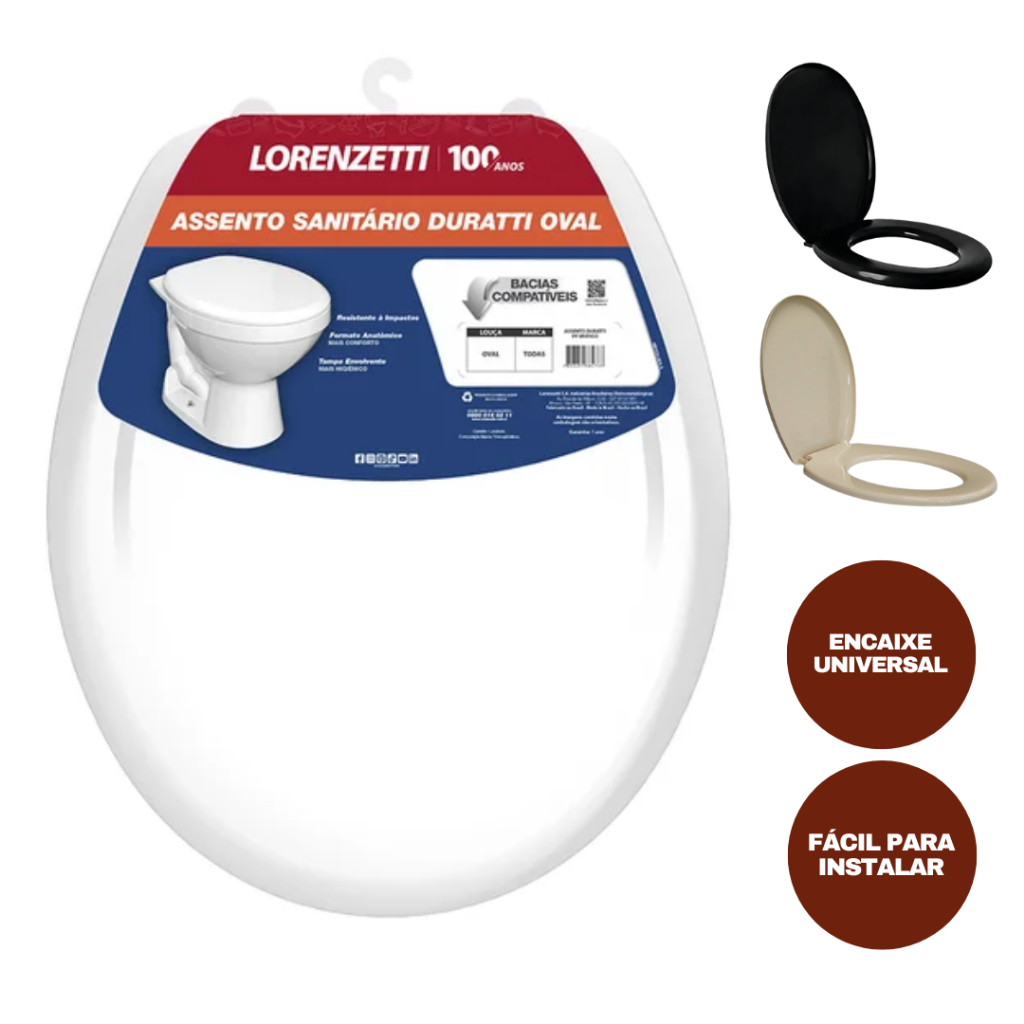 Assento Vaso Sanitário Universal Duratti - Lorenzetti Original