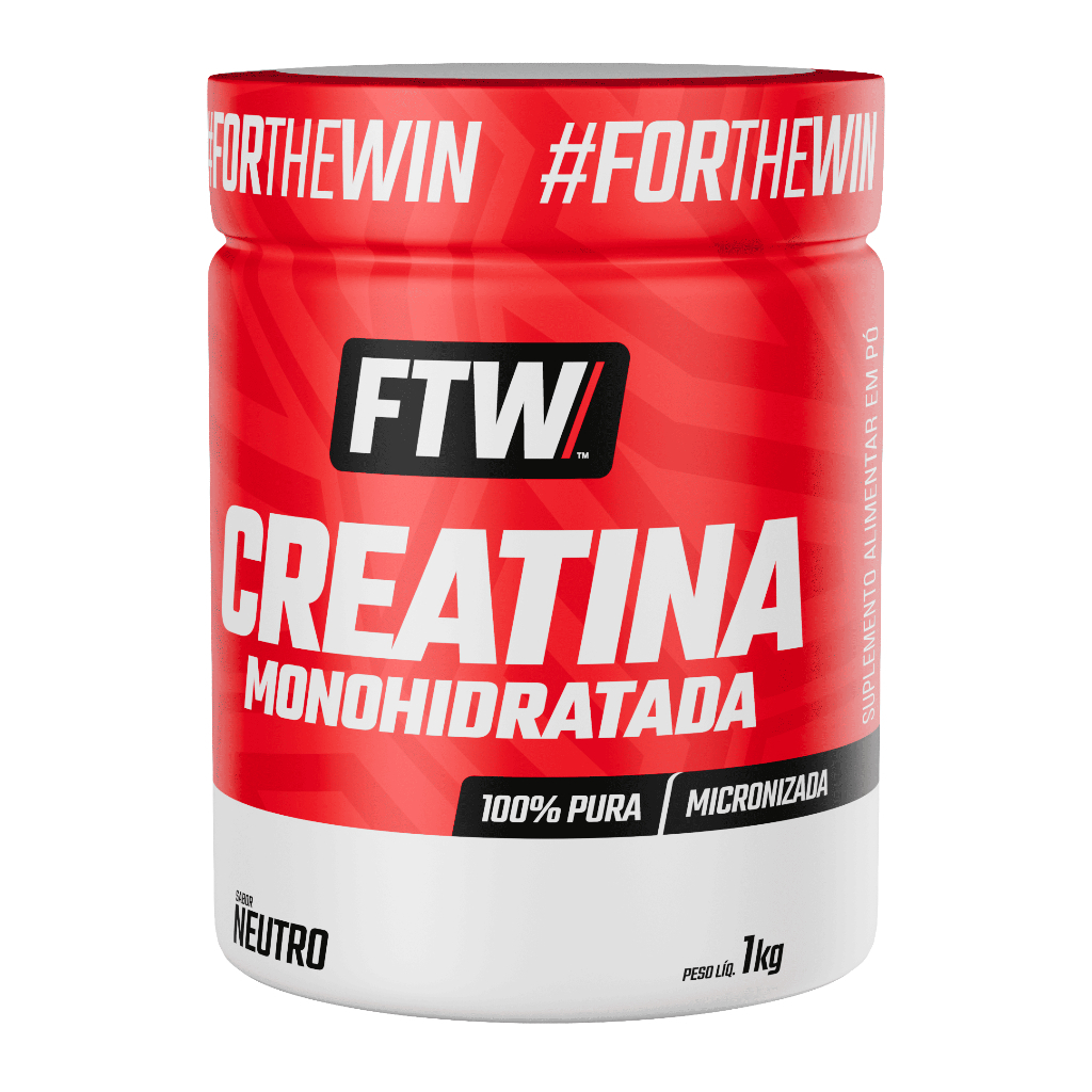 Creatina Monohidratada FTW 1kg 100% Pura – Mais Força e Performance – Sabor Neutro