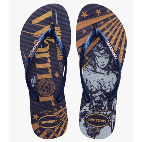 Chinelo Havaianas Slim Mulher Maravilha - ORIGINAL