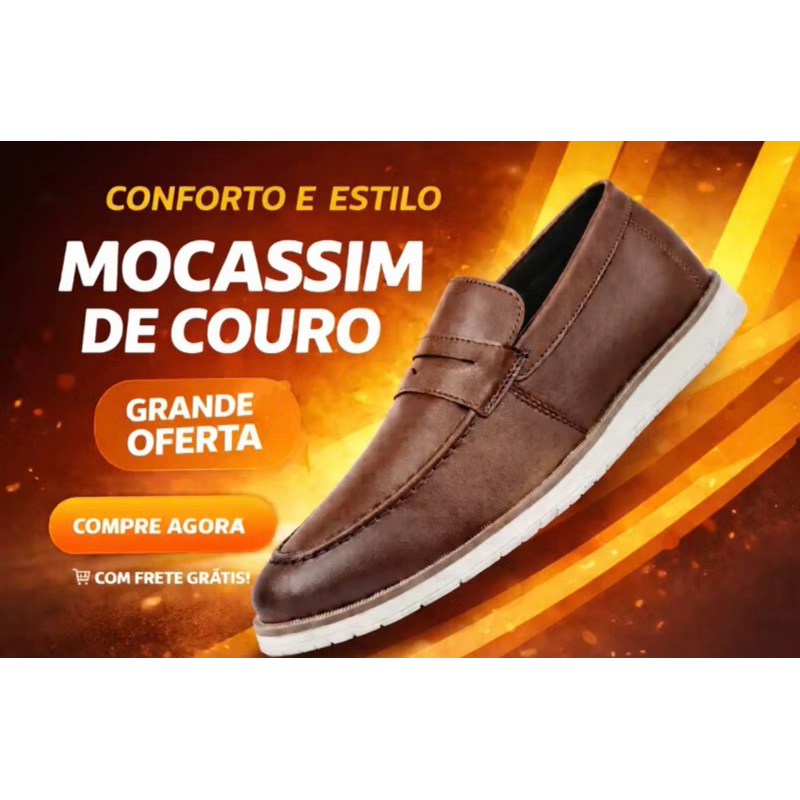 Sapato Masculino Mocassim Preto Confort Plus | Leve, Macio e Estilo Atual