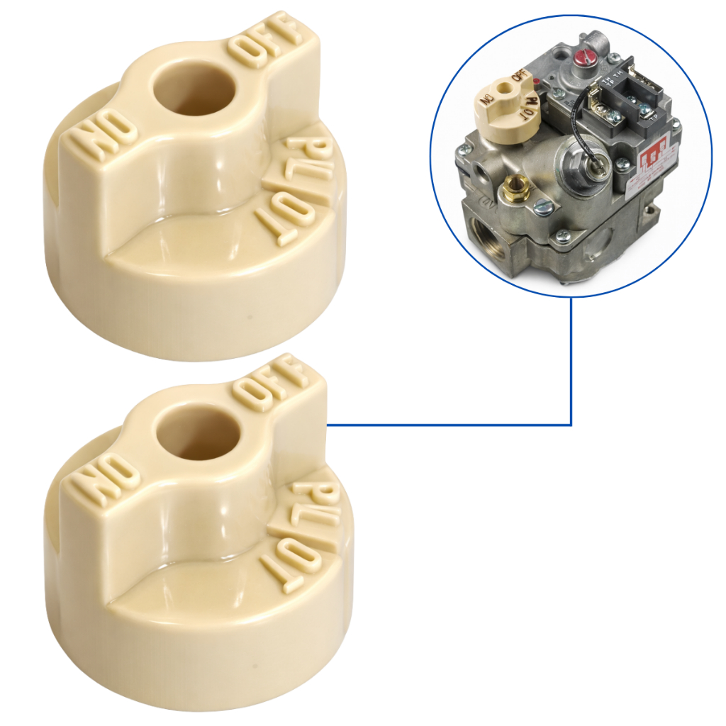 2x Botao Valvula Gas Combinada Robertshaw Para Fritadeira Vulcan