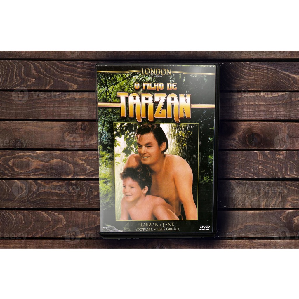 O Filho de Tarzan 1939 Johnny Weissmuller DVD LABEL DUBLADO E LEGENDADO