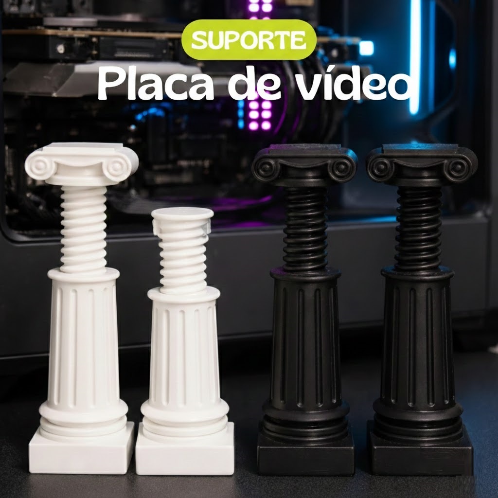 Suporte para Placa de Vídeo GPU Ajustável Universal Anti Sag Compatível ATX mATX ITX