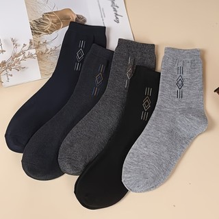 3 a 12 Pares Meia de Cano longo Masculina SORTIDAS SOCIAL com Algodão Unissex - MEIA SOCIAL