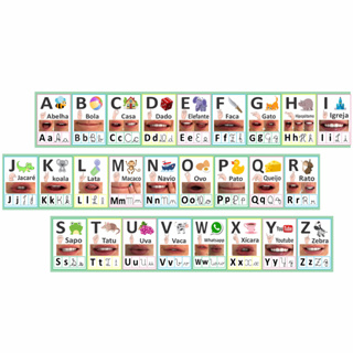 Faixa Alfabeto Boquinha 4 escrita letra cursiva padrão Minas em Oferta na Shopee