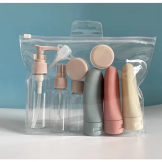 KIT 8 FRASCOS DE PLASTICO VIAGEM em Oferta na Shopee