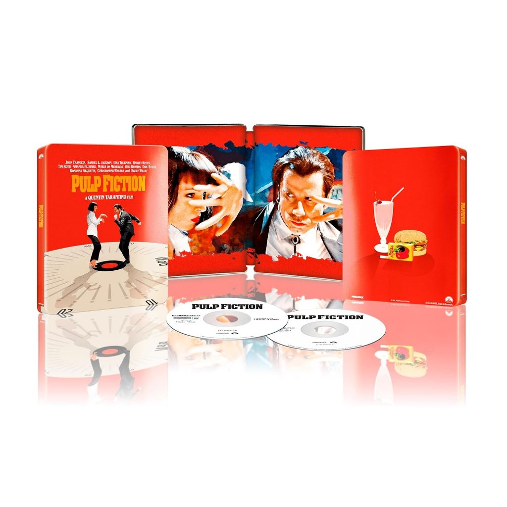 Steelbook 4k + Blu Ray Pulp Fiction - Tarantino - Lacrado