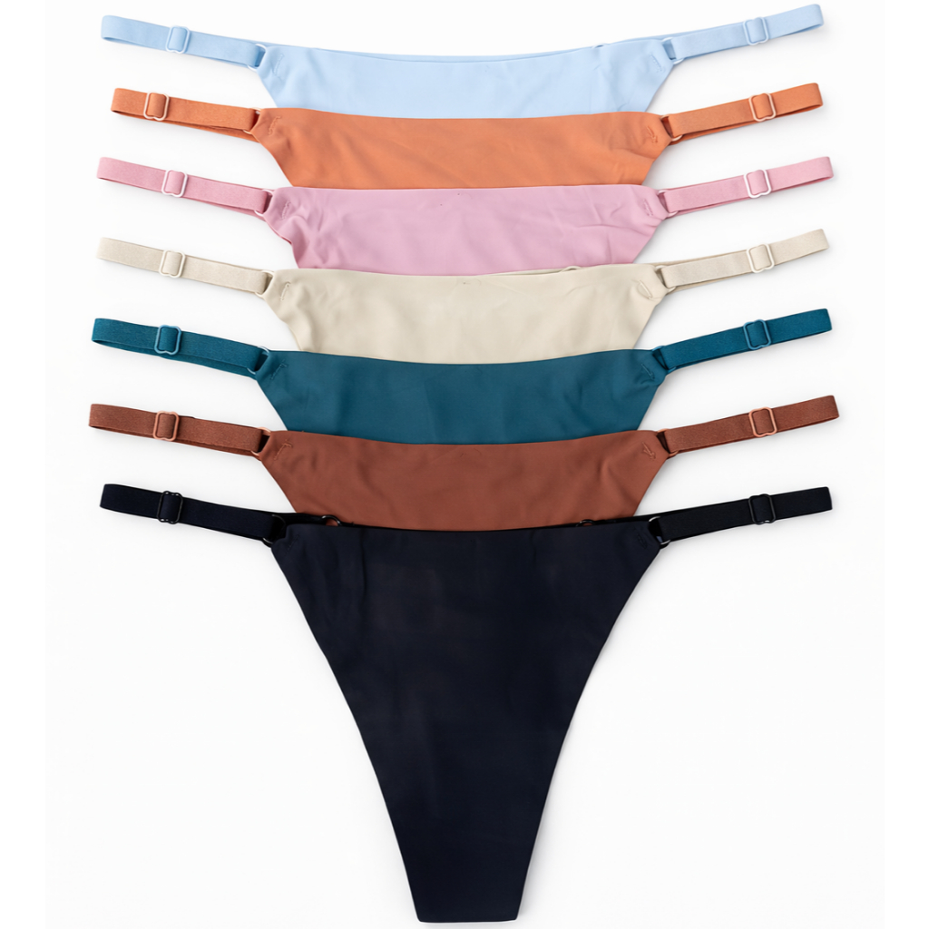 Kit Calcinhas Fio com Regulagem Ajuste Ajuste Lateral