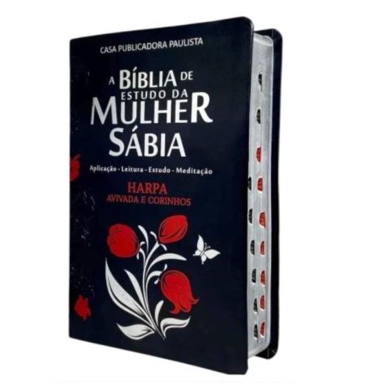 Bíblia de Estudo da Mulher Sábia Grande | Harpa + Índice