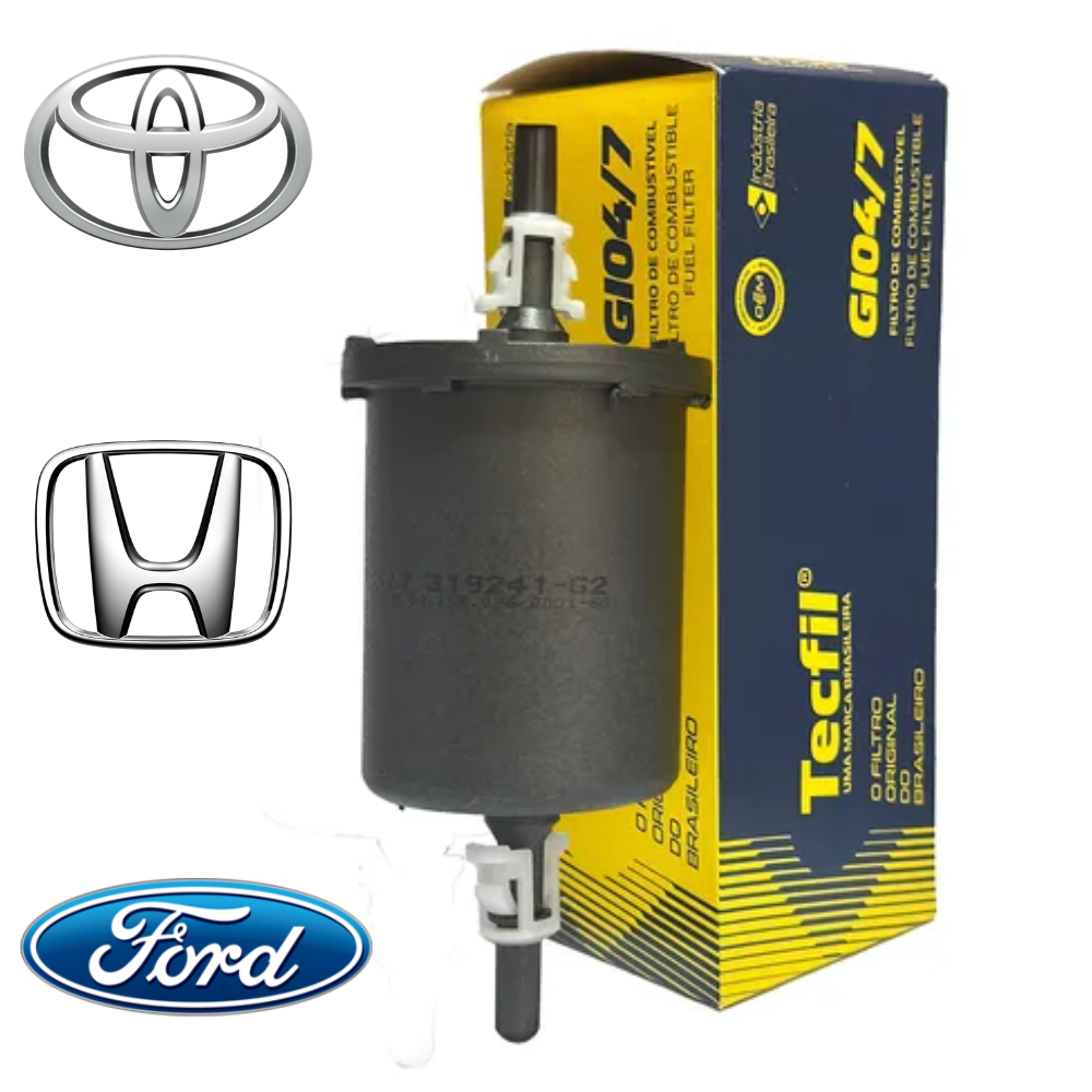 Filtro Combustível Ford Fiesta Ka Ecosport Honda Civic Fit City Toyota Corolla Etios Tecfil GI04/7 em Oferta na Shopee