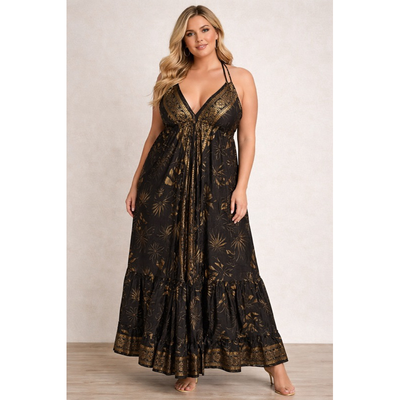 vestido lenço indiano seda em Oferta na Shopee