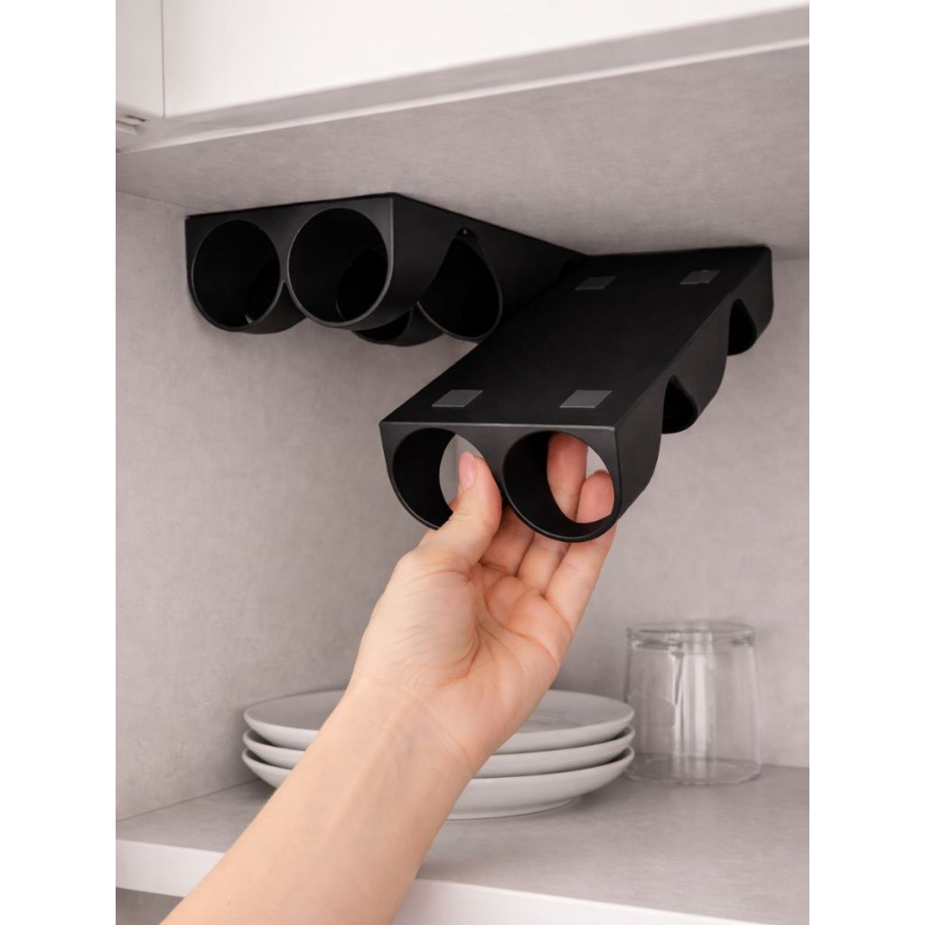 Suporte para Rolos Organizador Cozinha e Armário Porta Filme Papel Alumínio Home Decore Cores