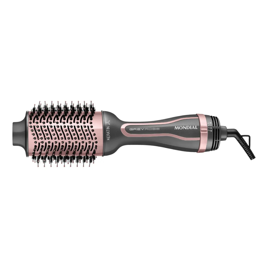 Escova Secadora 3 em 1 Keratin ES-11 Bivolt 1300W Seca Alisa Modela Mondial