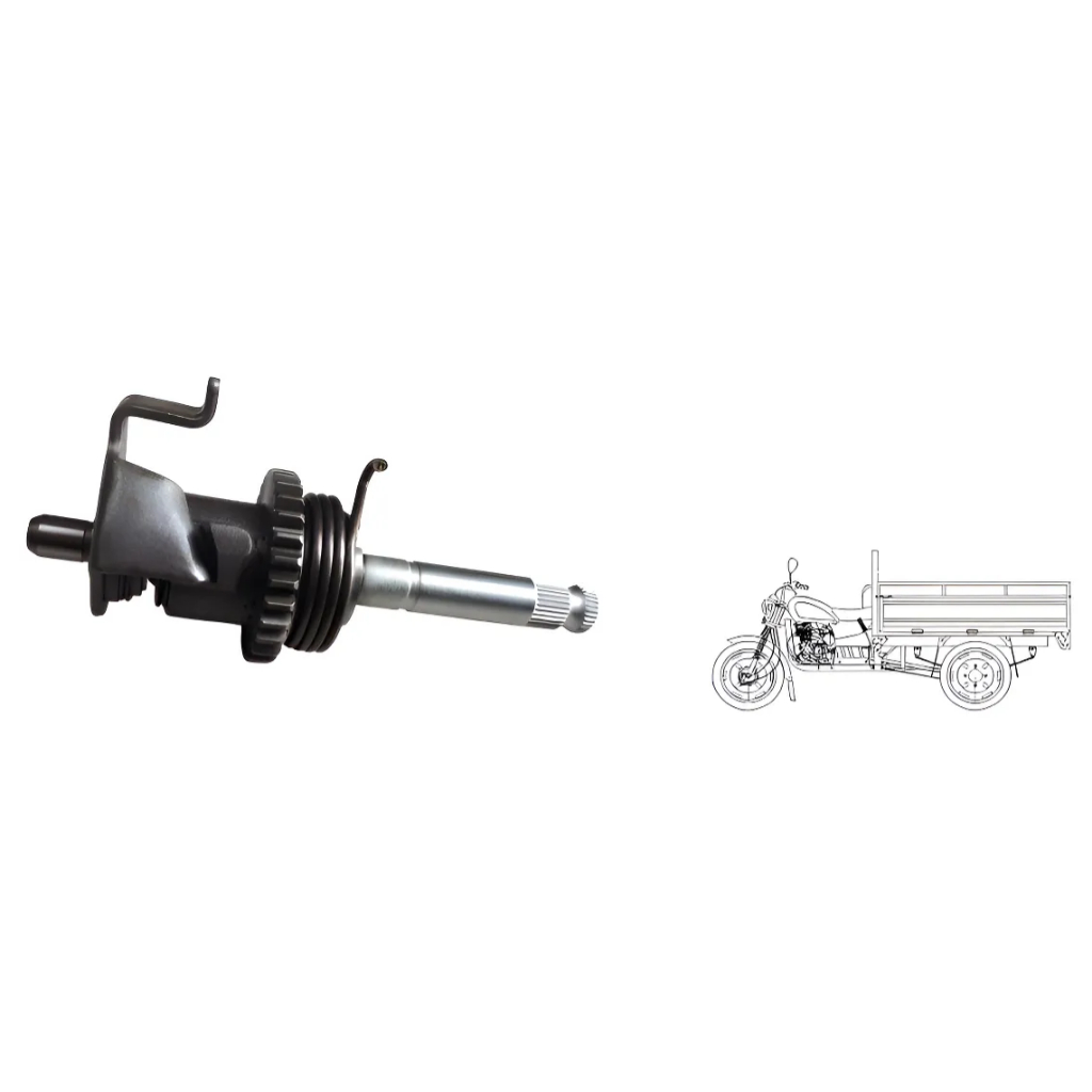 Eixo pedal de partida para triciclo de carga Motocar MCF 200cc.
