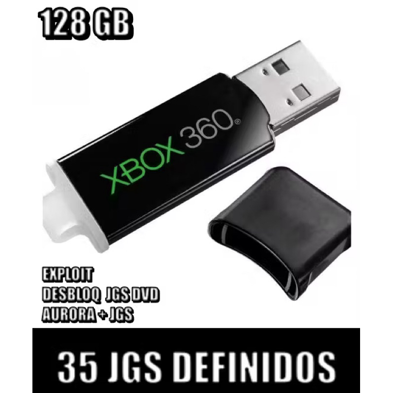 PEN DRIVE PARA XBOX 360 BLOQUEADO/LT/RGH/JTAG/LTU 20 JGS 64GB EXPLOIT
