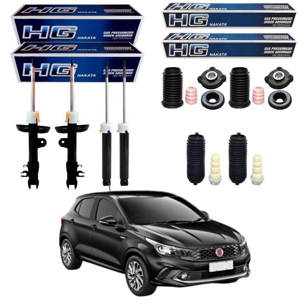 KIT 4 AMORTECEDOR ARGO 2017 A 2025 NAKATA + KIT