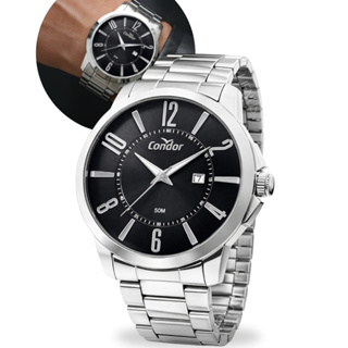 Relógio Condor Masculino Aço Inoxidável Analógico Clássico com Calendário em Oferta na Shopee