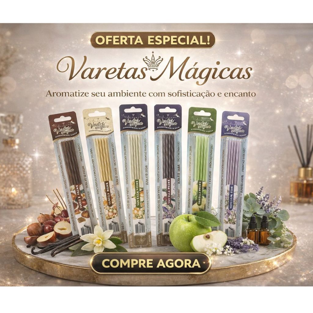 Varetas Magicas Aromáticas Tipo difusor Perfumadas Carro Casa Banheiro Mochila Difusor