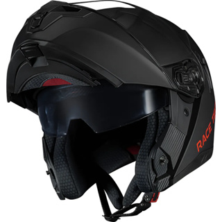 Capacete Escamoteavel Signal Preto Fosco Com Óculos Race Tech em Oferta na Shopee