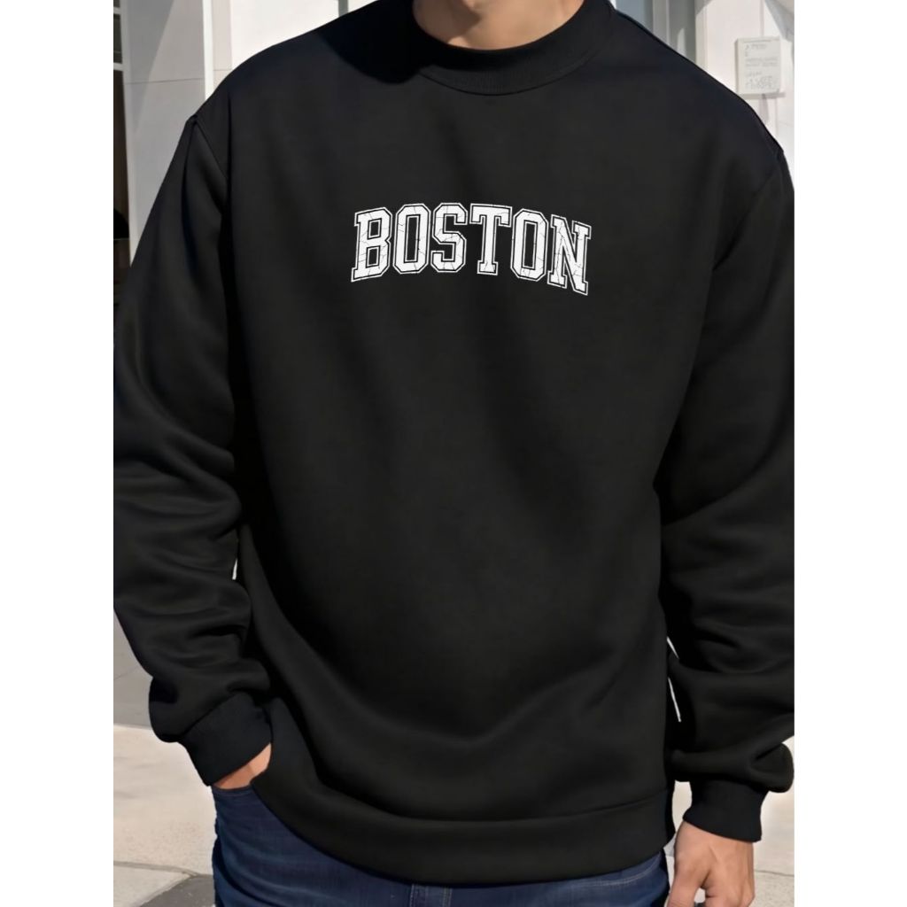 Moletom Masculina Algodão Flanelado Blusa De Frio Gola Redonda Oferta Envio Imediato em Oferta na Shopee