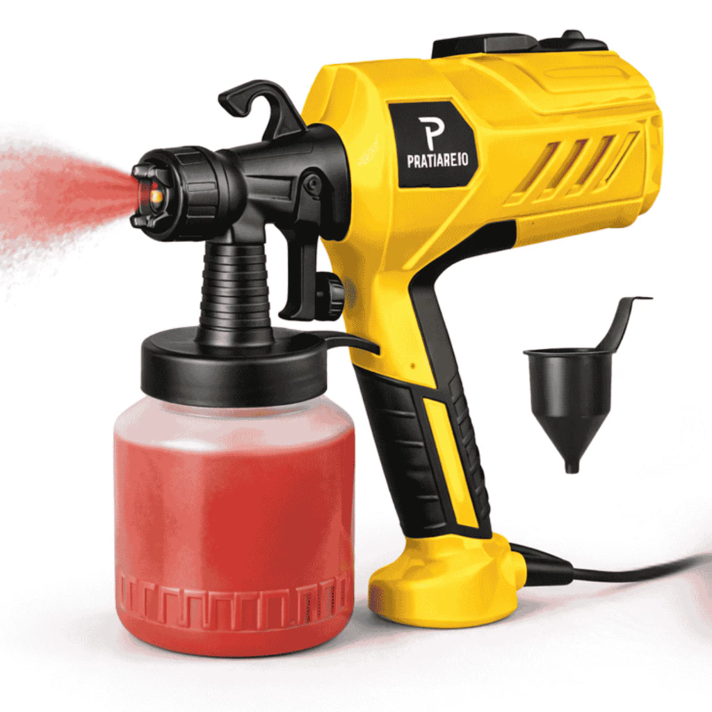 Pistola Elétrica Para Pintura Pulverizador de Tinta com Bico e Compressor 450w — imagem 1