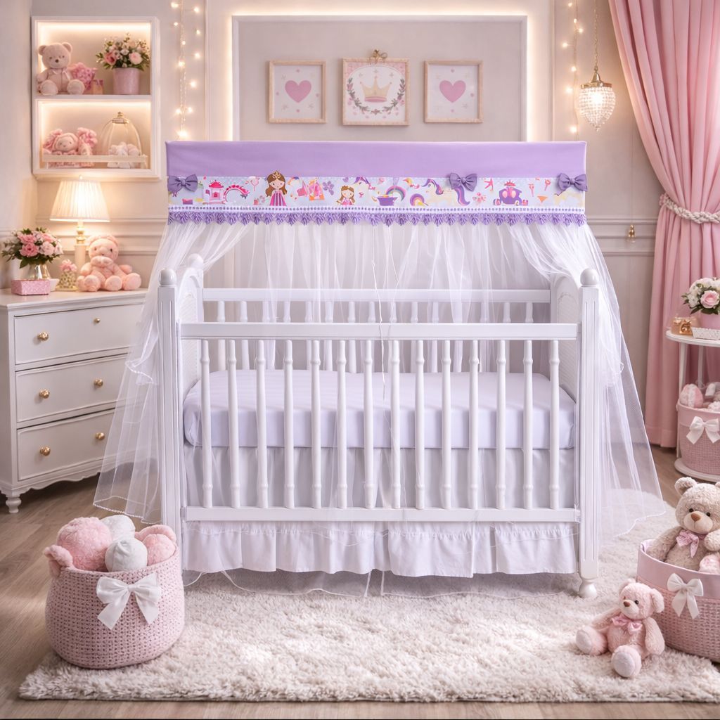 Mosquiteiro varal Berço Americano Padrão Quarto de Bebê menino menina Percal 400 Fios em Oferta na Shopee