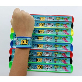 Pulseira Bate Enrola Personalizada JOVENS TITÃS Lembrancinha Festa 20/30/40/50 unidades