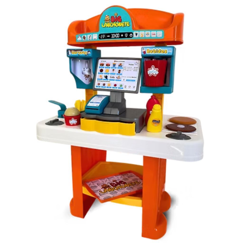 Big Lanchonete de Brinquedo Big Star Brincando de Profissões 16 Peças em Oferta na Shopee