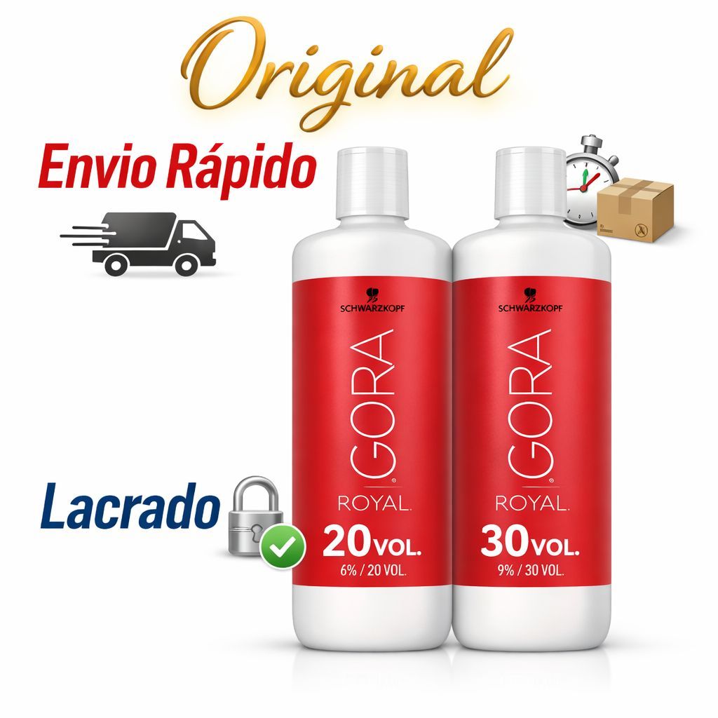 Água Oxigenada Ox Igora Royal 1L - 20/30 volumes Original