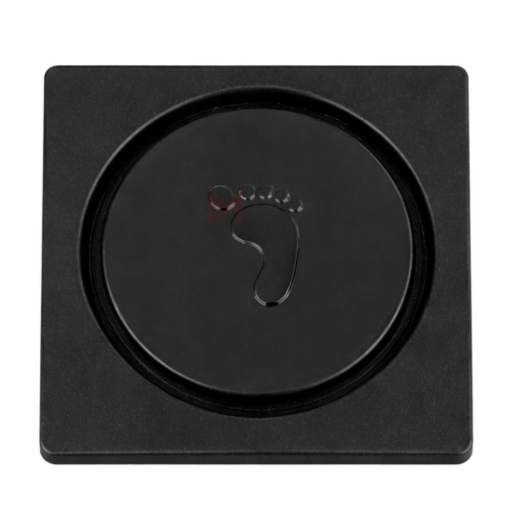 Ralo Click Inteligente 10x10 Cm Quadrado ABS PRETO - Veda Cheiro Banheiro Casa Cozinha