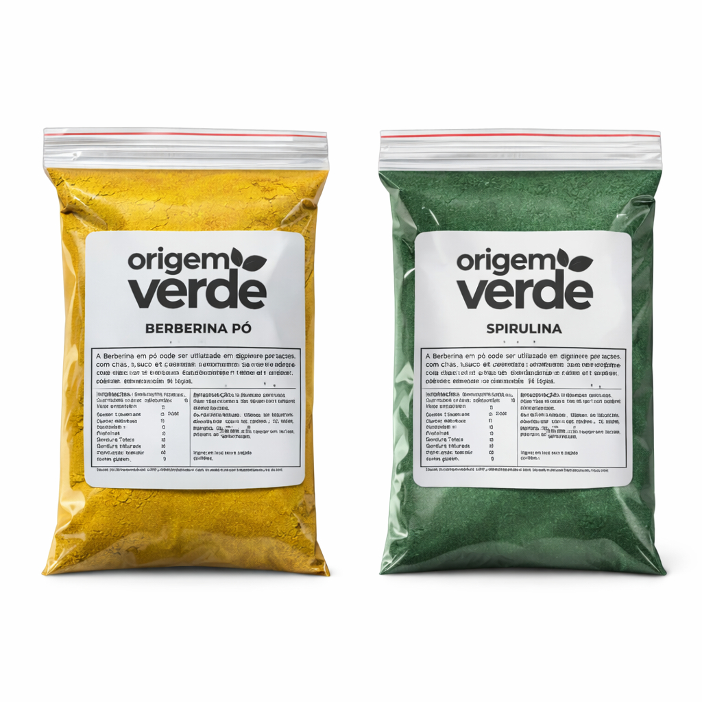 Kit Berberina + Spirulina – 100% Puro A combinação natural